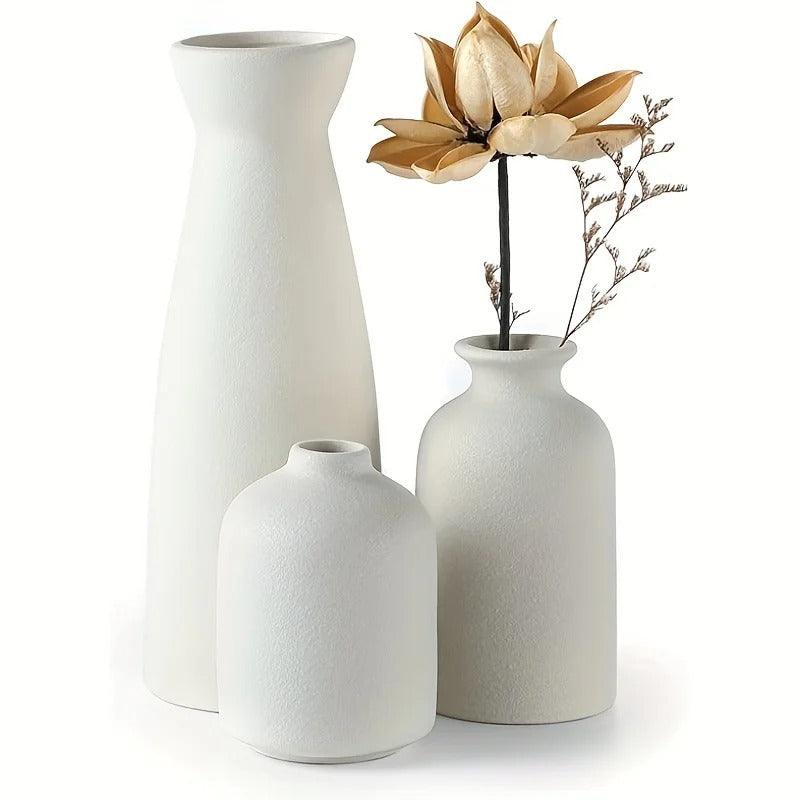 Speckled Ceramic Vase Set of 3 - view 4