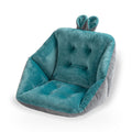 Plush Velvet Wraparound Chair Cushion with Side Wings