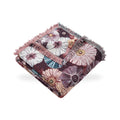 Morning Glory Tapestry Woven Throw with Tassels