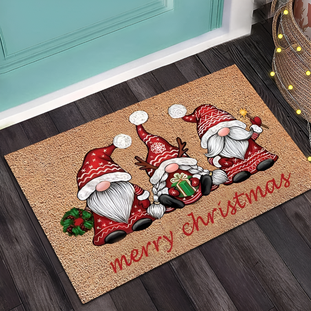 Holiday Gnome Welcome Mat