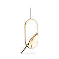 Gold Ring Bird LED Pendant Light