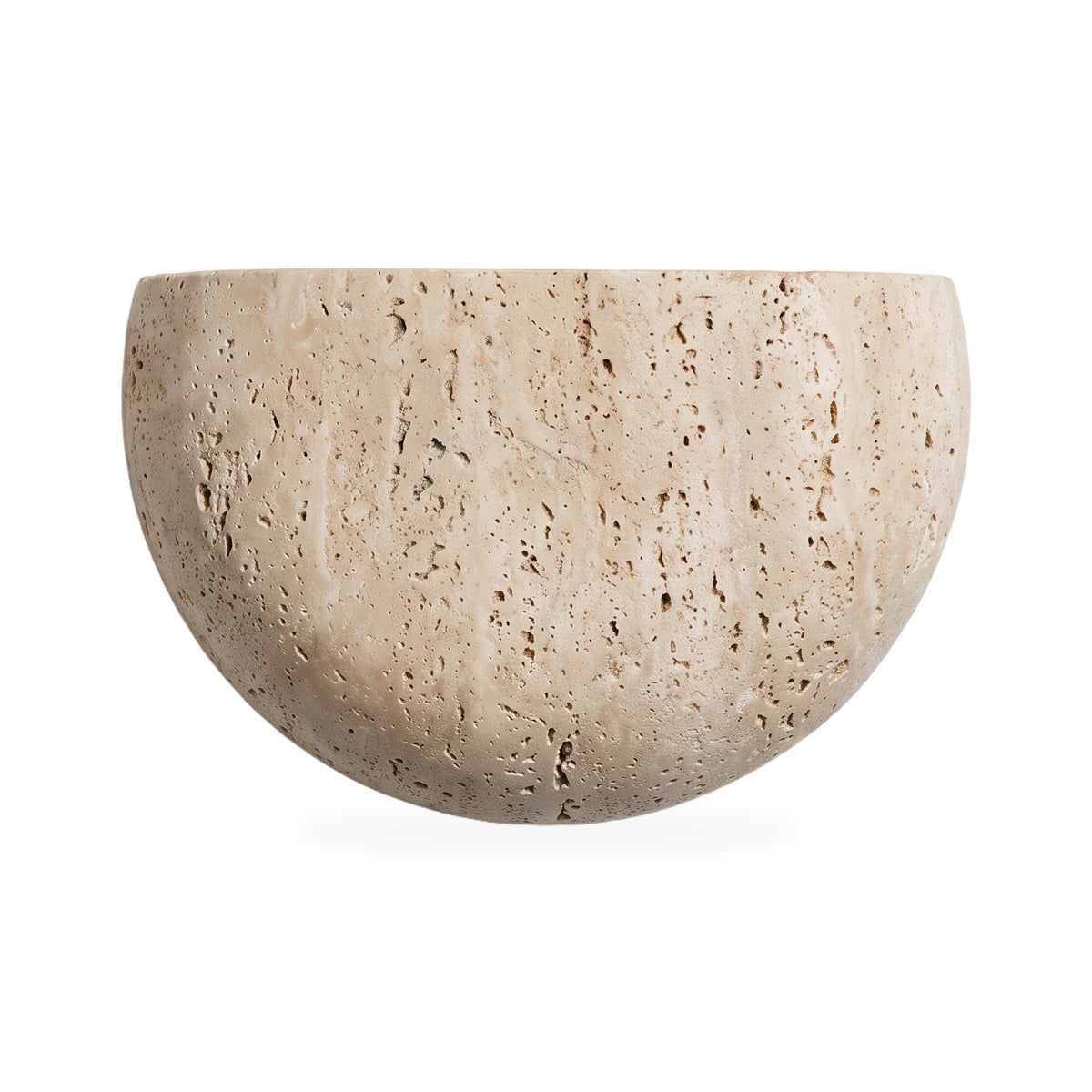 Half-Moon Stone Up-Down Wall Sconce