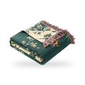 Botanical Branch Multi-Layer Cotton Gauze Jacquard Blanket