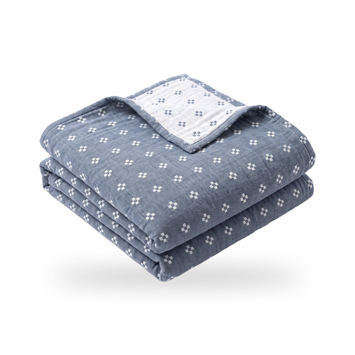 Diamond Dot Three-Layer Cotton Gauze Blanket
