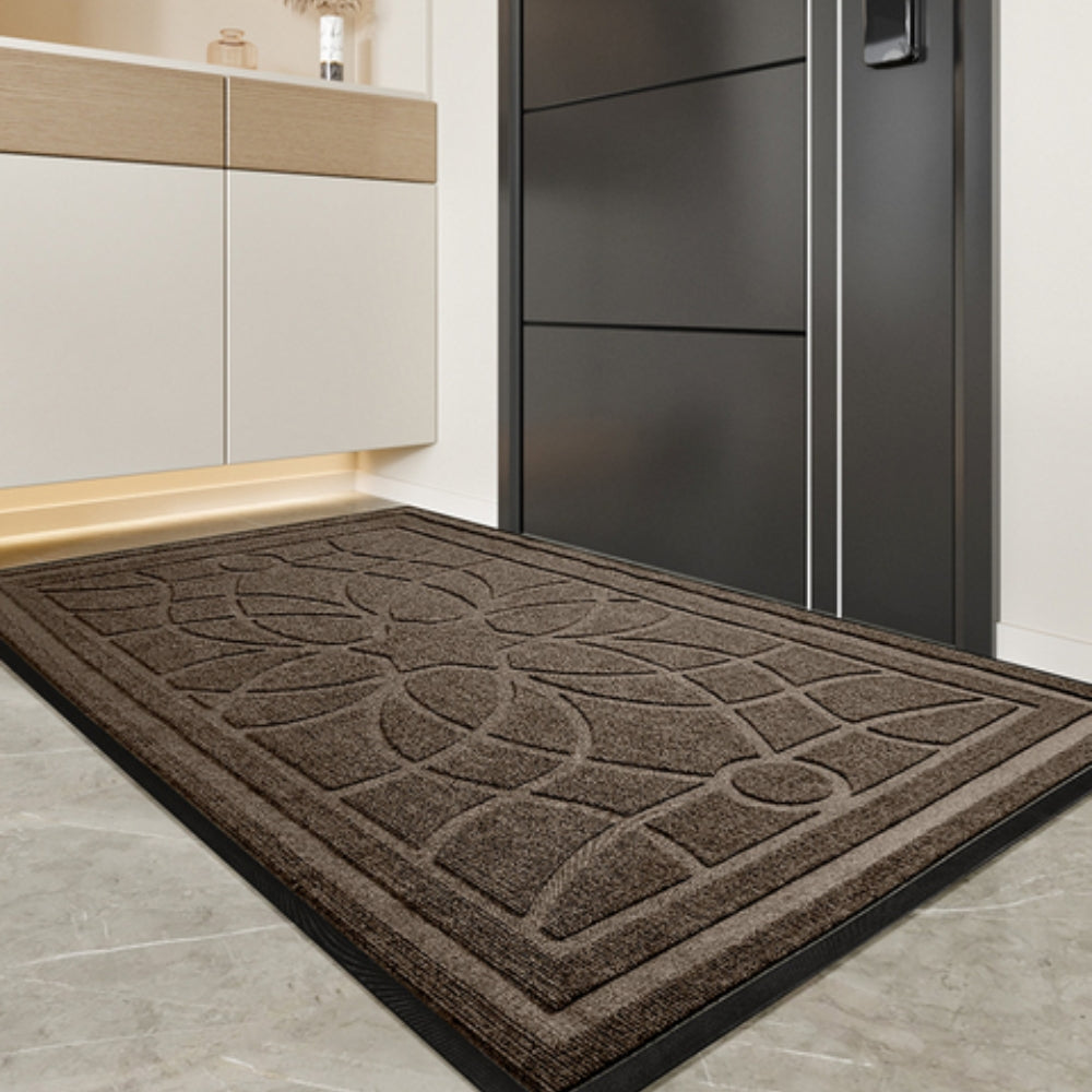 Mandala Pattern Low-Profile Door Mat