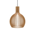 Wooden Slat Birdcage Pendant Light