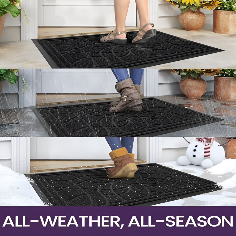Mandala Pattern Low-Profile Door Mat