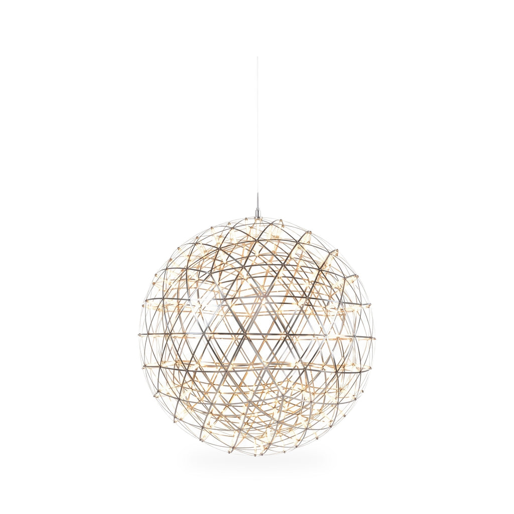Stainless Steel Starburst Sphere LED Chandelier