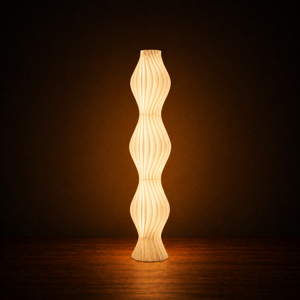 Stacked Opal Column Floor Lamp