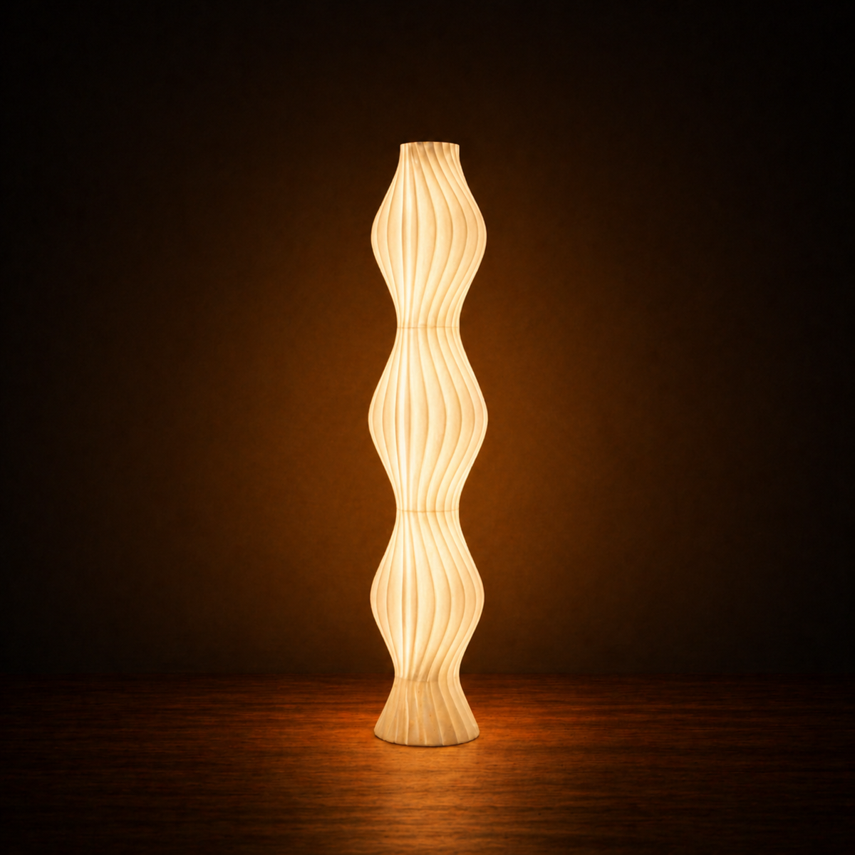 Stacked Opal Column Floor Lamp