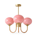 Glossy Marshmallow Glass Globe Chandelier
