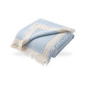 Crinkle Muslin Gauze Blanket with Fringe