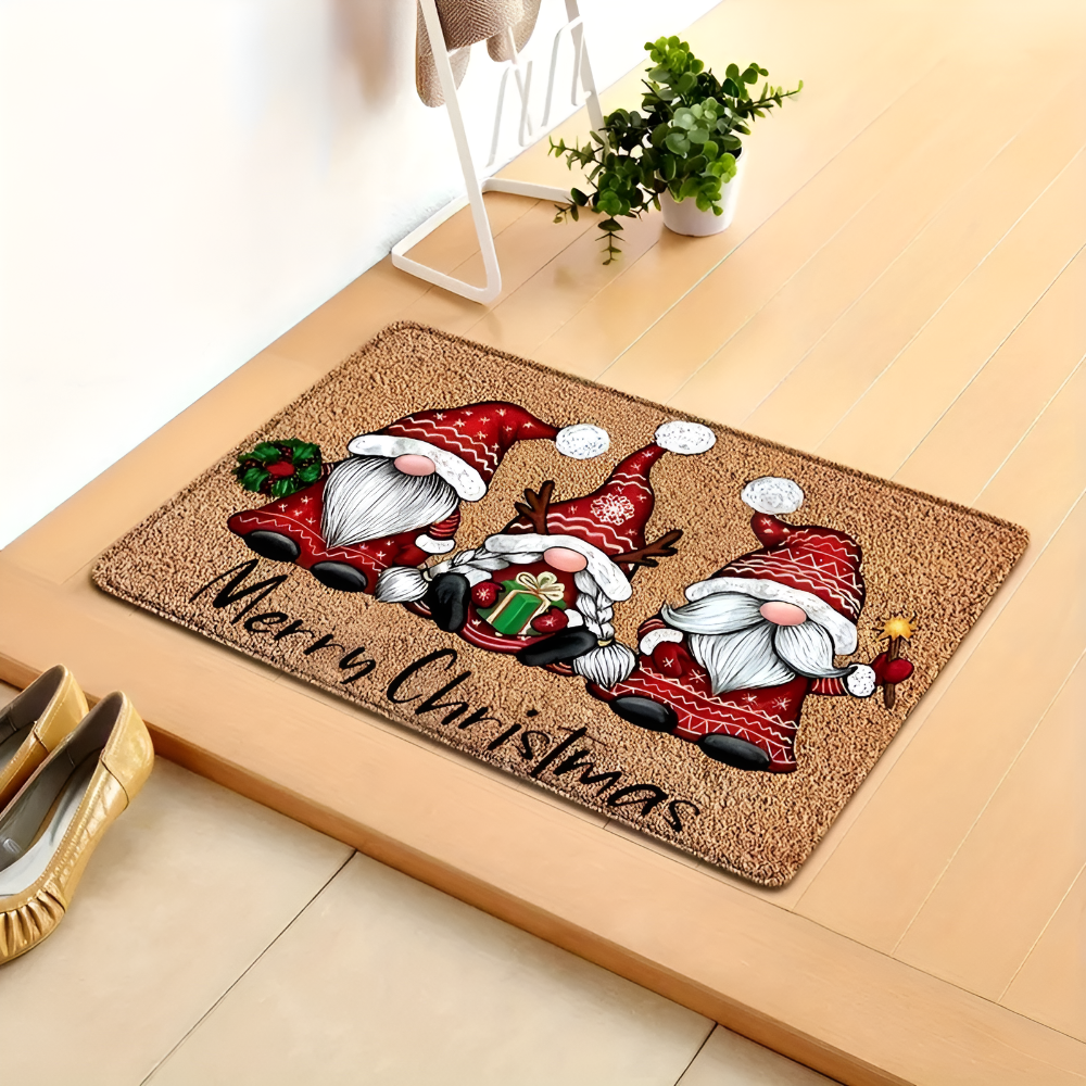 Holiday Gnome Welcome Mat