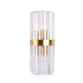 Crystal Rod Cylinder Wall Sconce