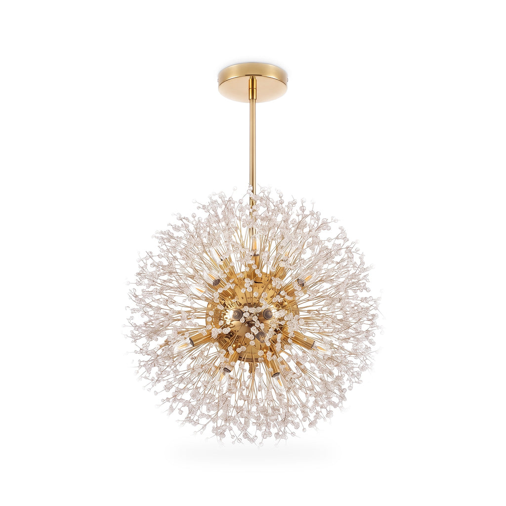 Crystal Dandelion Sphere Pendant Chandelier