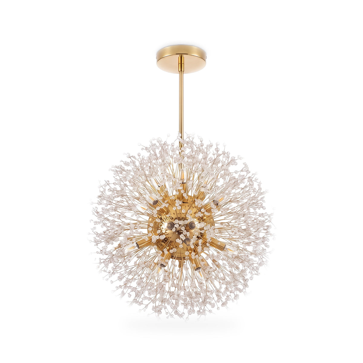 Crystal Dandelion Sphere Pendant Chandelier