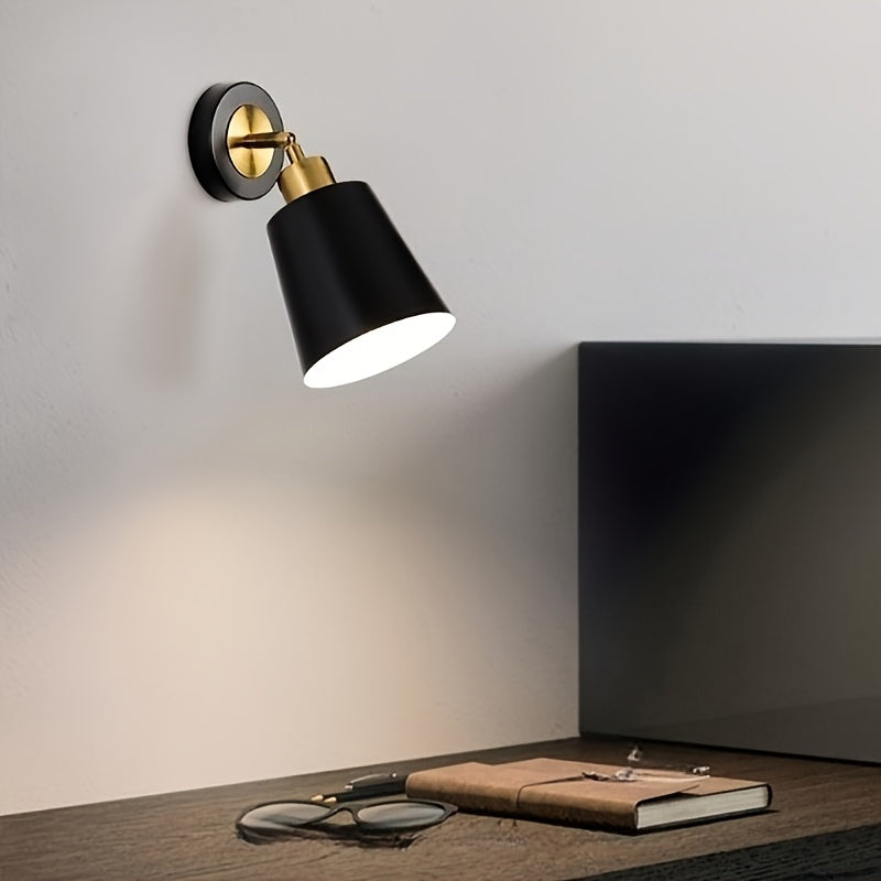 Modern Metal Wall Sconce Light | Adjustable Bedroom & Living Room Lamp