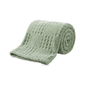 Waffle Jacquard Velvet Throw Blanket