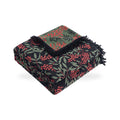 Berry & Leaf Reversible Jacquard Cotton Blanket