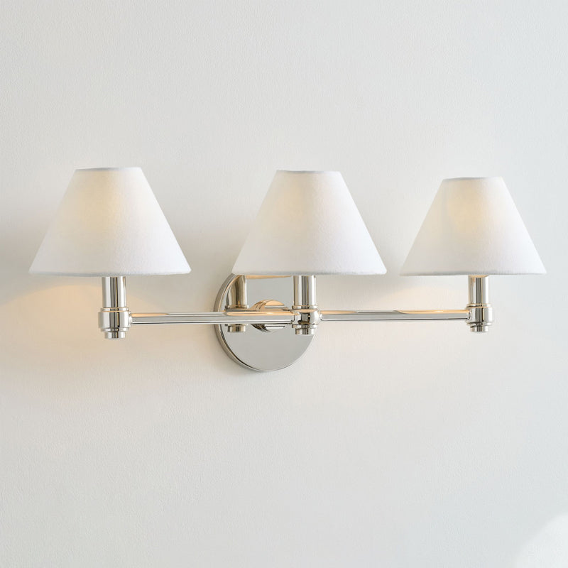 Brass Cone Shade Wall Light
