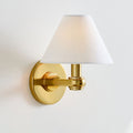 Brass Cone Shade Wall Light