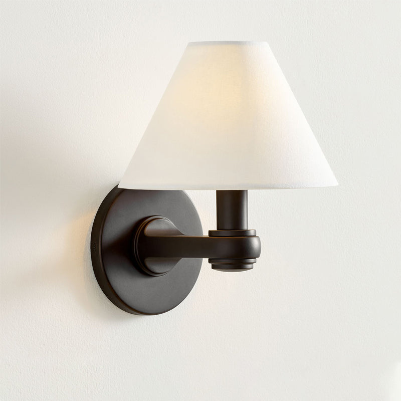 Brass Cone Shade Wall Light