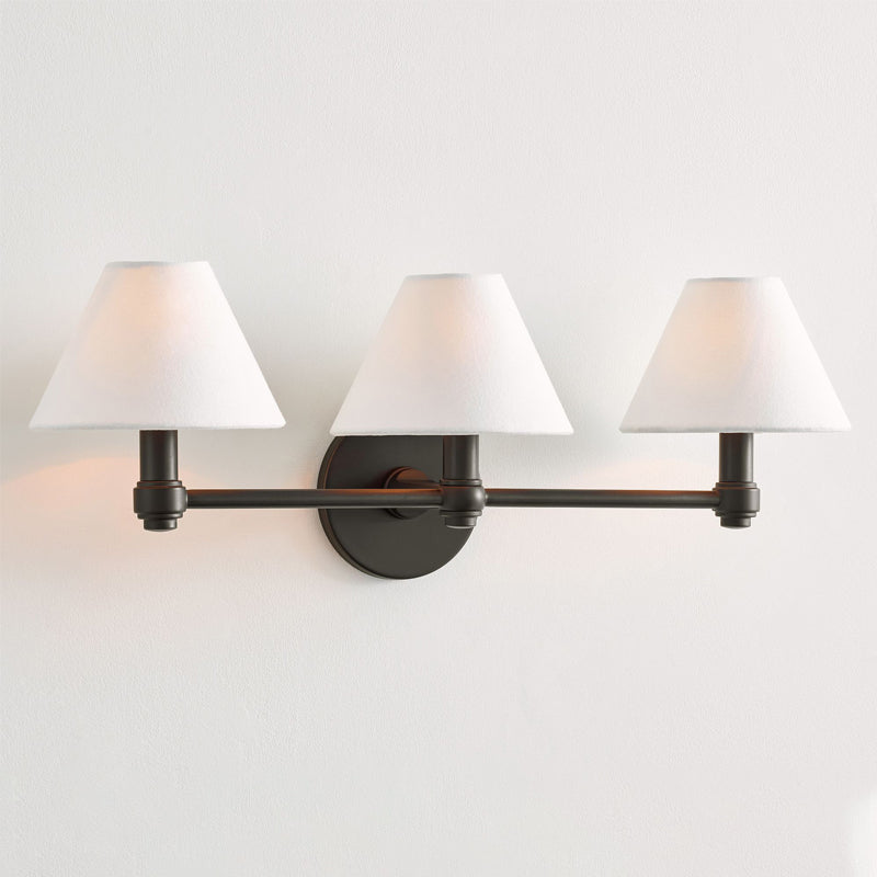 Brass Cone Shade Wall Light
