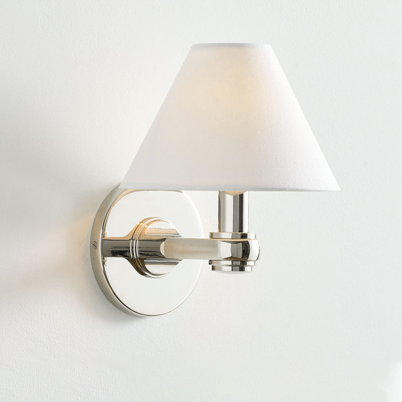 Brass Cone Shade Wall Light