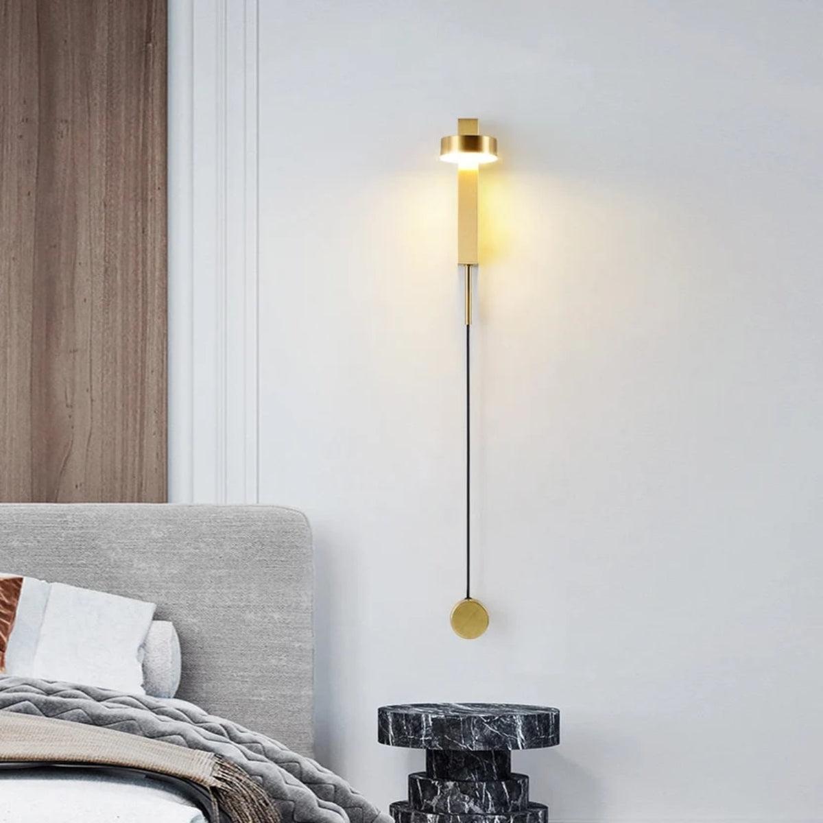 Adjustable Head Wall Sconce Lamp With Dimmer Switch Control