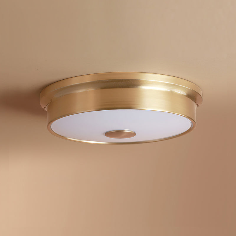 Slim Round Frosted Glass LED Flush Ceiling Light