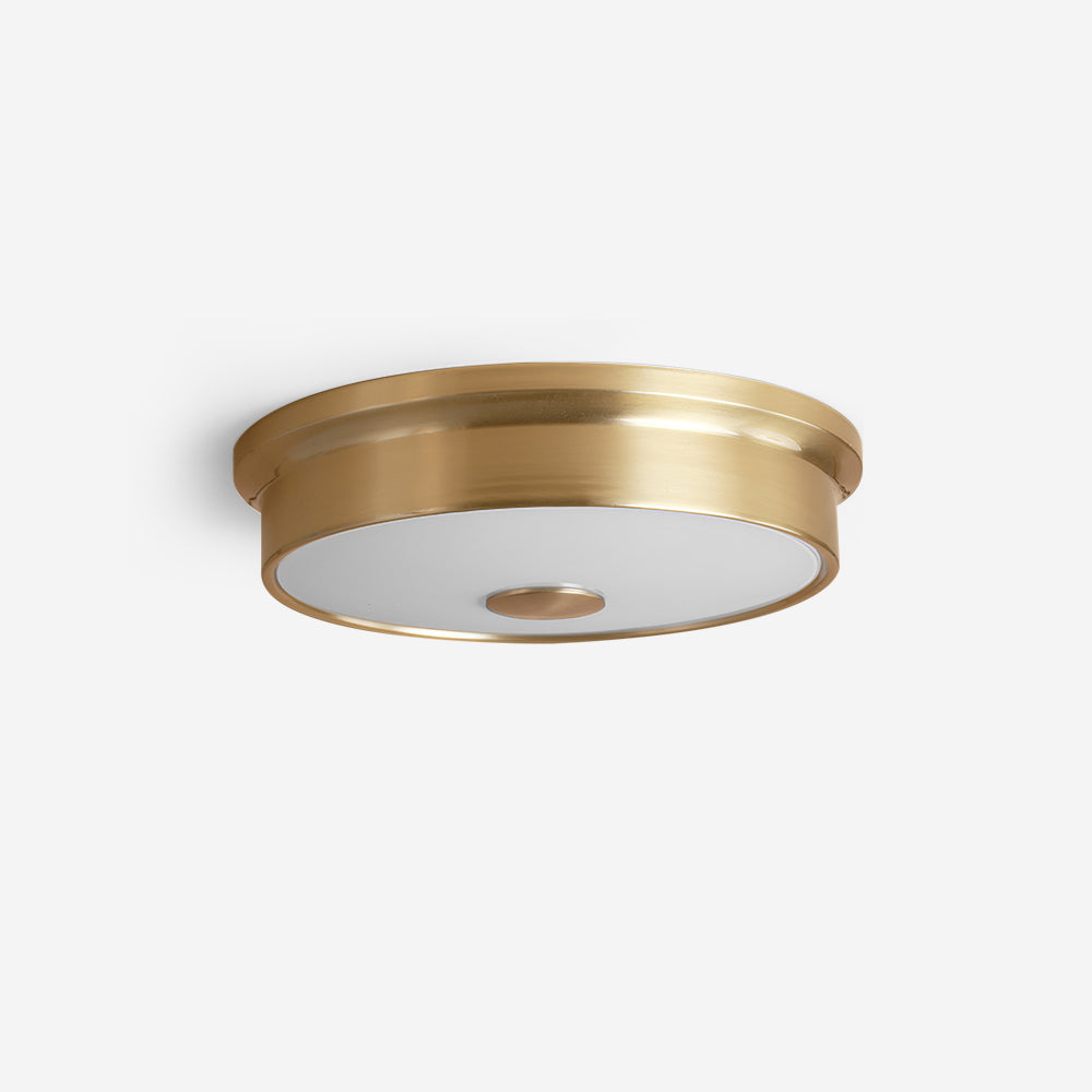 Slim Round Frosted Glass LED Flush Ceiling Light