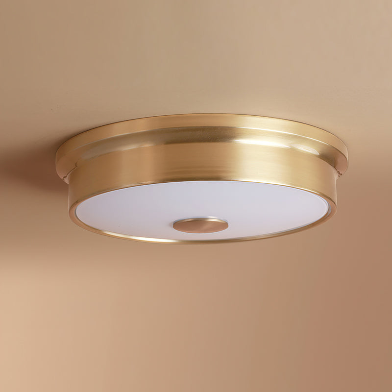 Slim Round Frosted Glass LED Flush Ceiling Light
