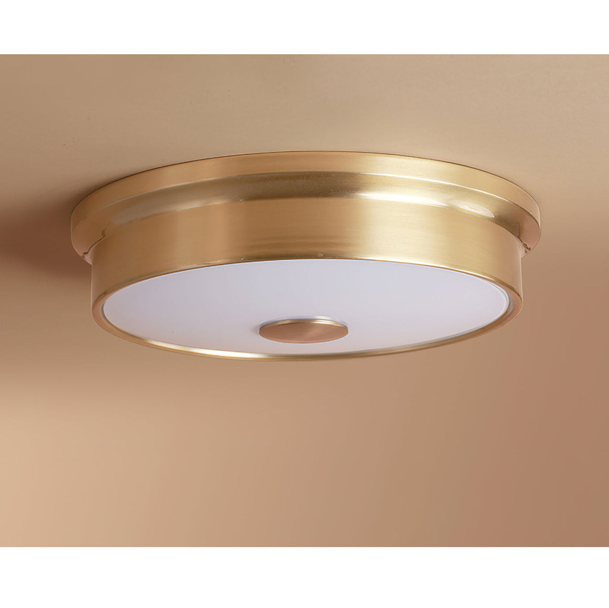 Slim Round Frosted Glass LED Flush Ceiling Light