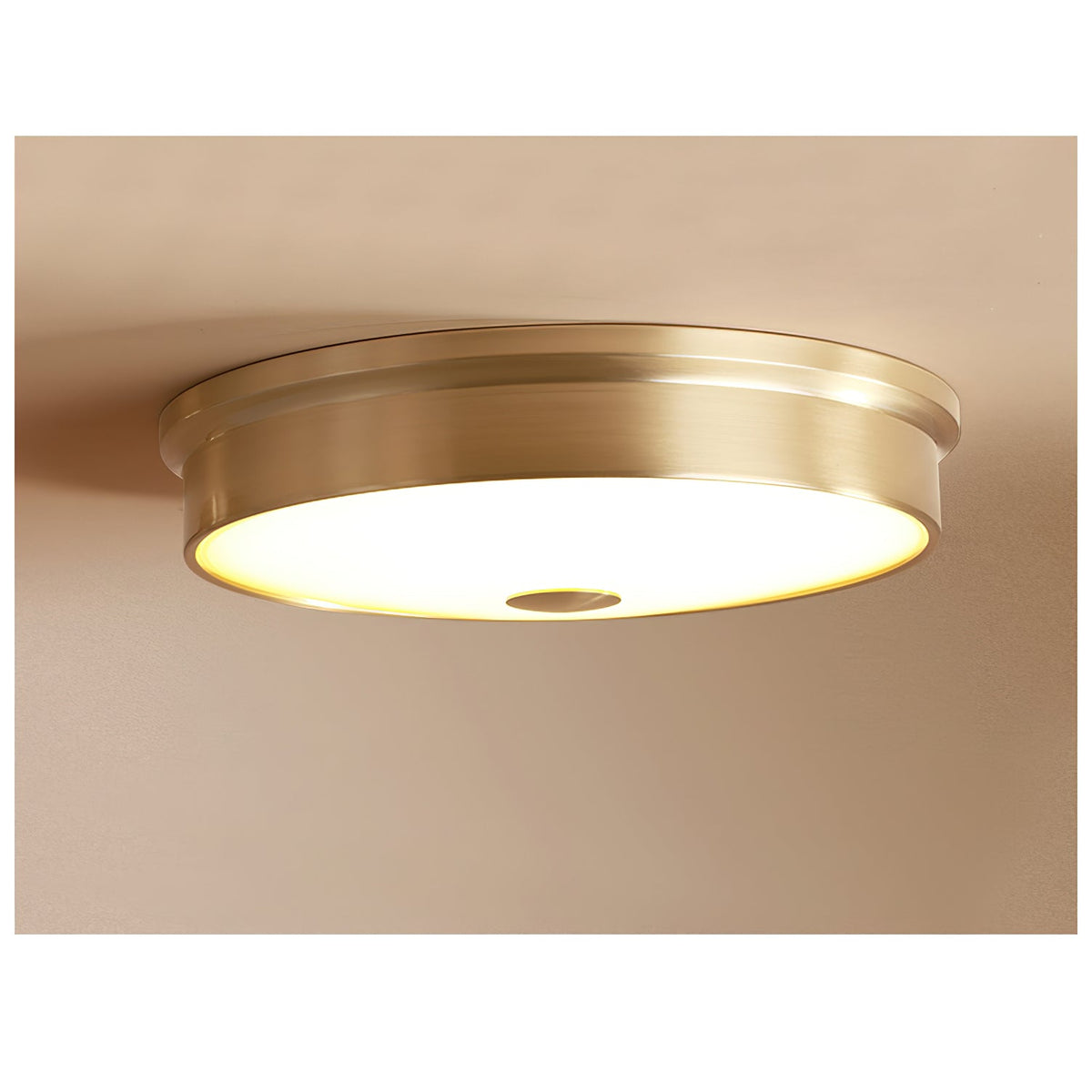 Slim Round Frosted Glass LED Flush Ceiling Light