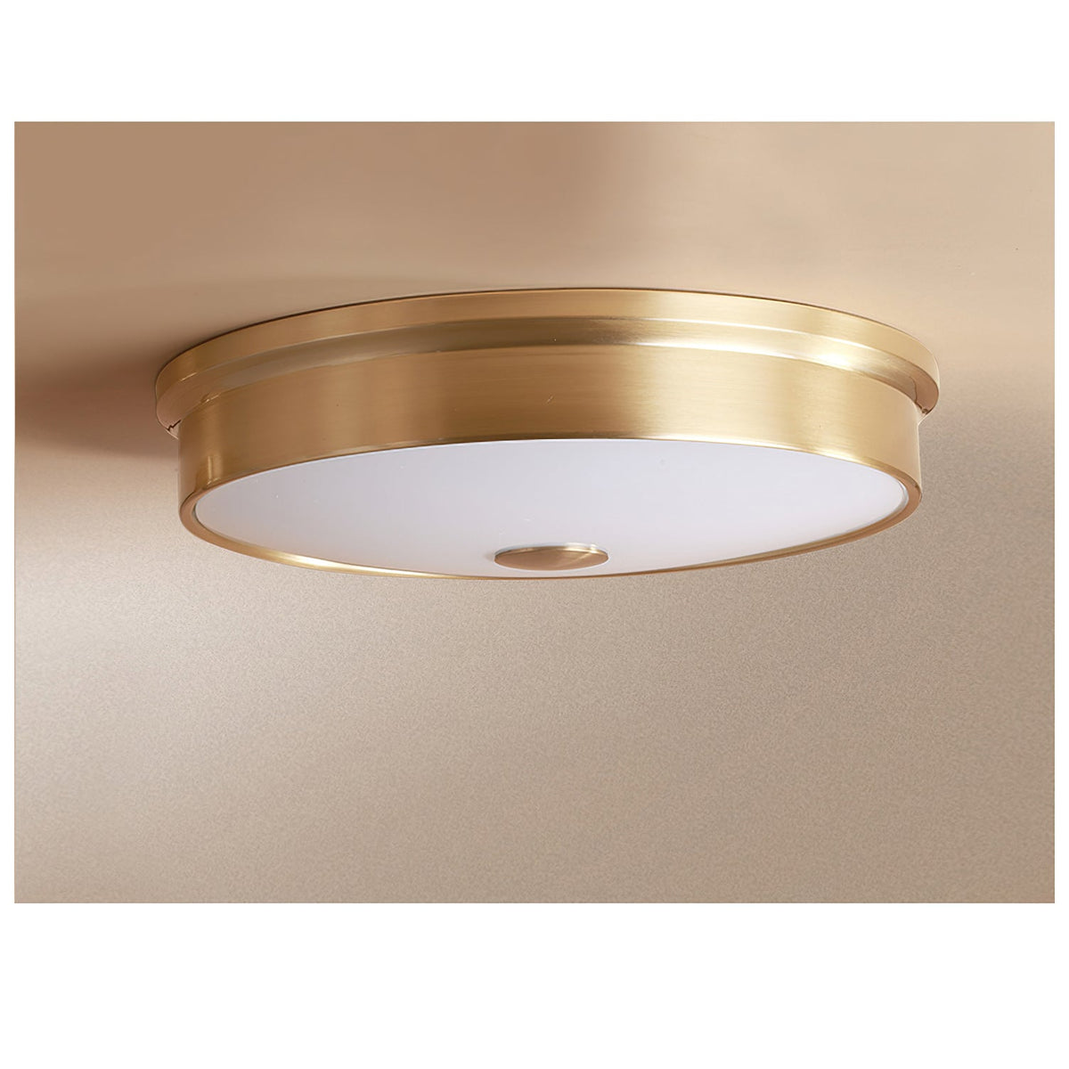 Slim Round Frosted Glass LED Flush Ceiling Light