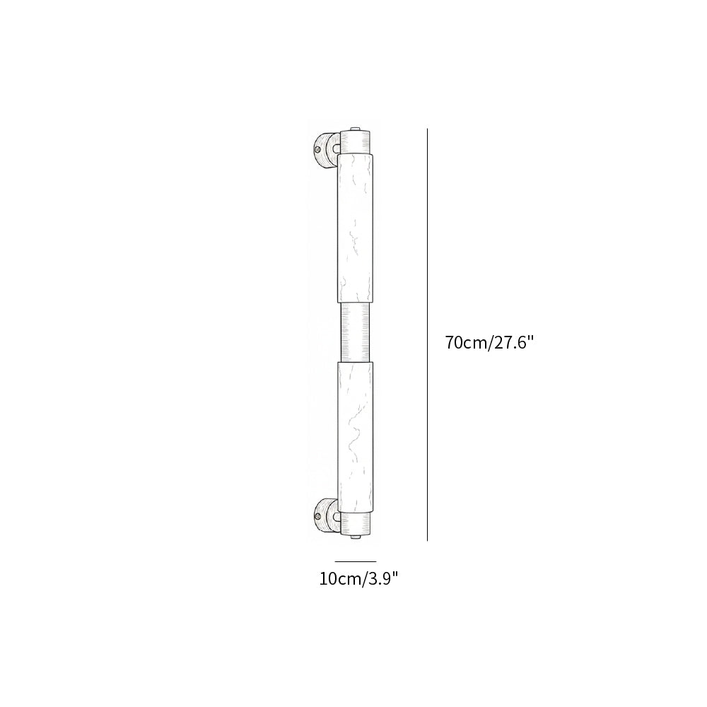 Vertical Alabaster Bar LED Wall Lamp