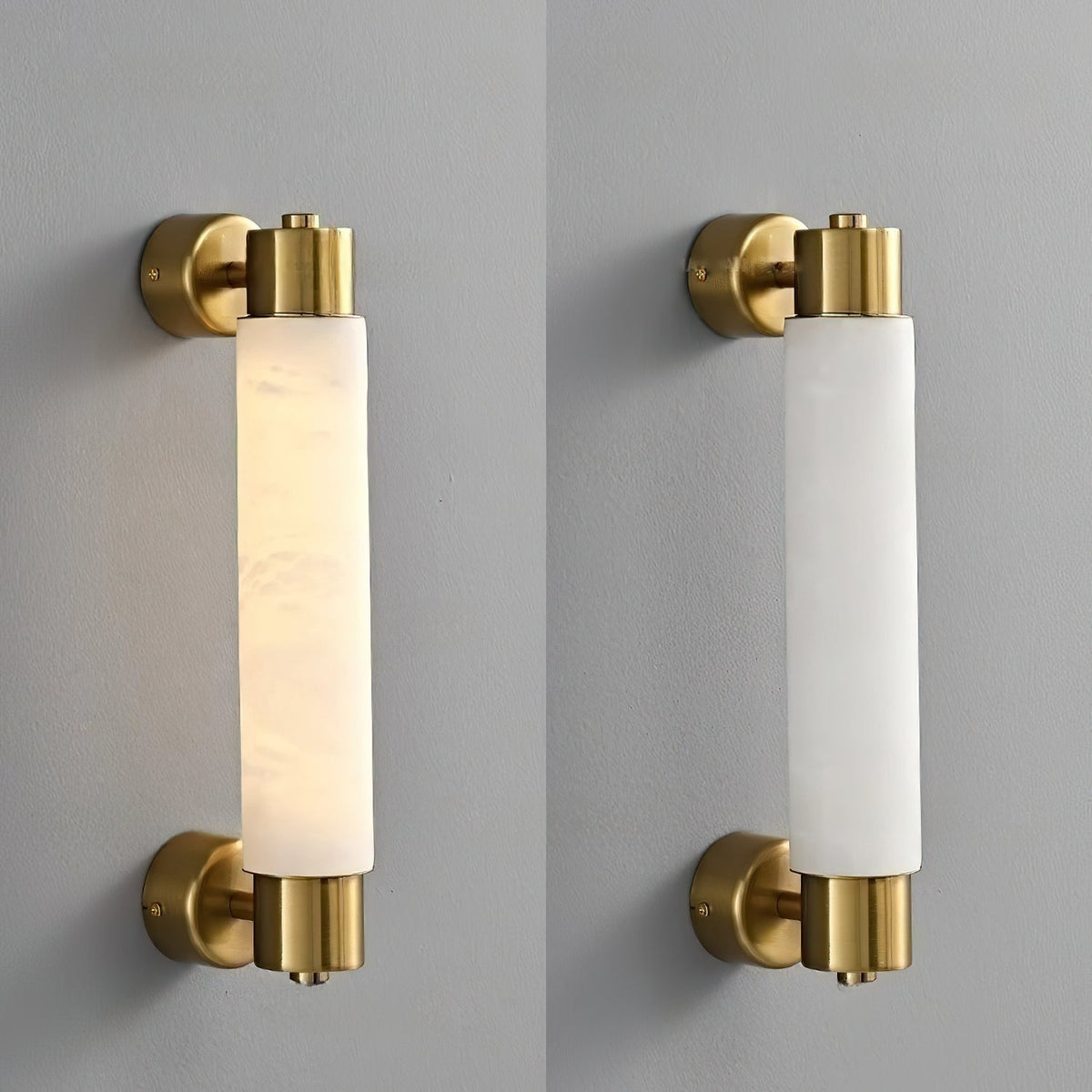 Vertical Alabaster Bar LED Wall Lamp