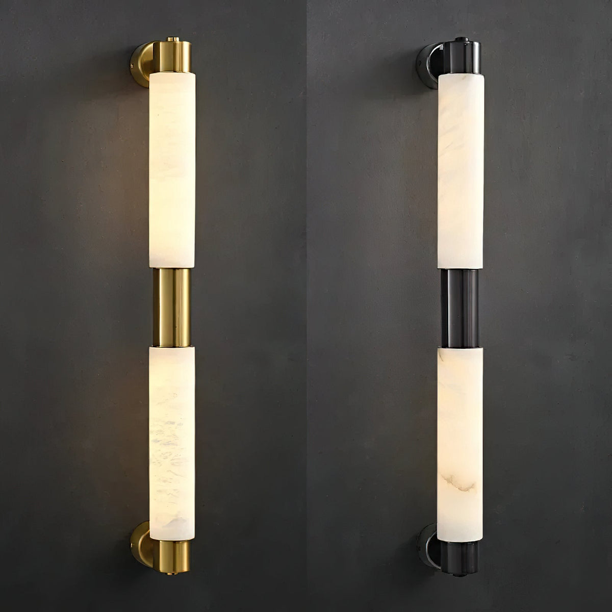 Vertical Alabaster Bar LED Wall Lamp