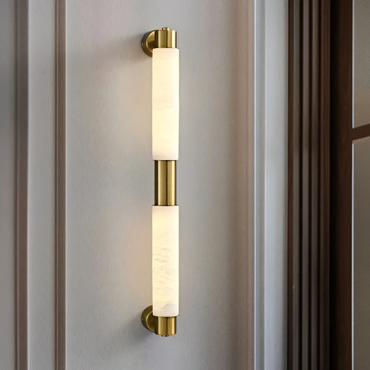 Vertical Alabaster Bar LED Wall Lamp