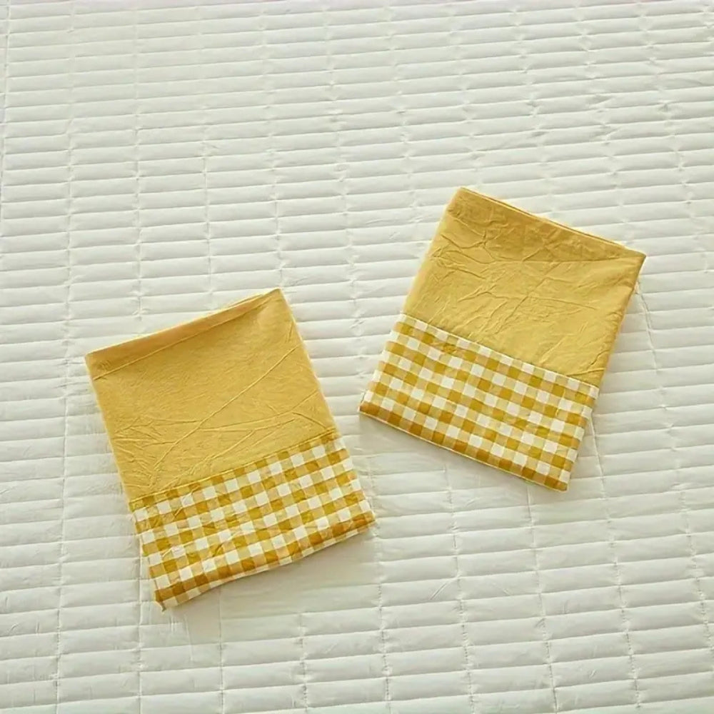 Gingham Check Envelope Pillowcase