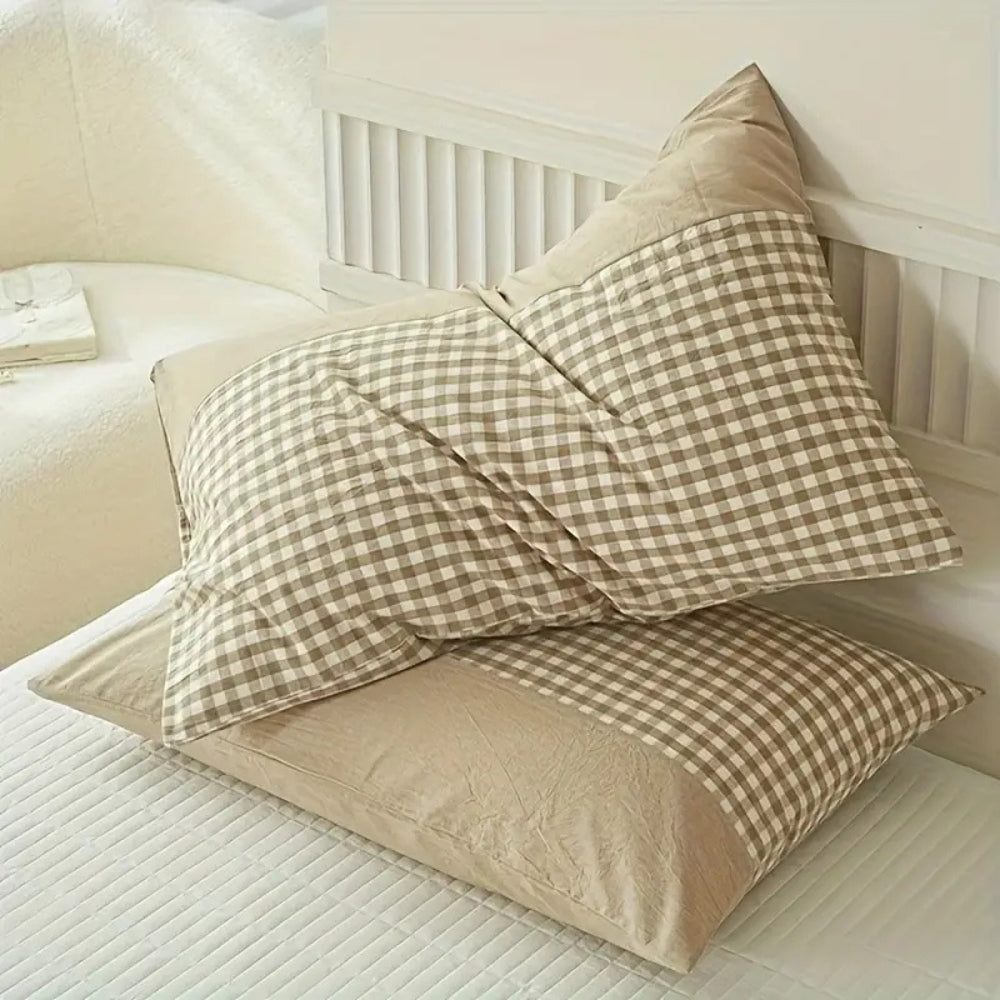Gingham Check Envelope Pillowcase