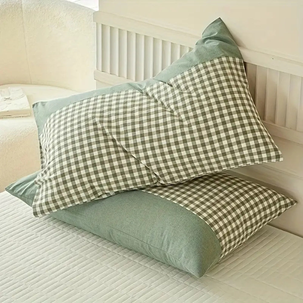 Gingham Check Envelope Pillowcase
