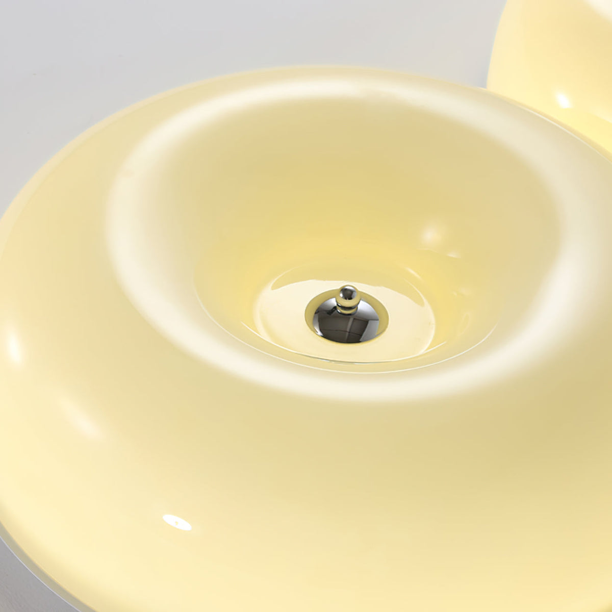 Twin Glossy Dome LED Flush Ceiling Light