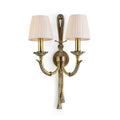 Twin Pleated Shade Tassel Wall Lamp