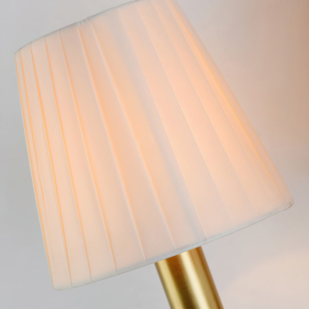 Twin Pleated Shade Tassel Wall Lamp