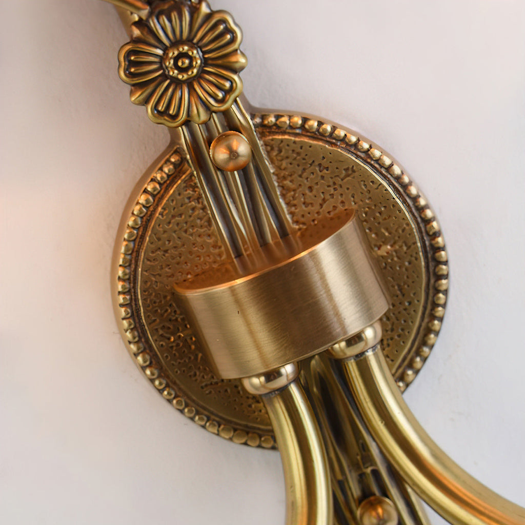 Twin Pleated Shade Tassel Wall Lamp