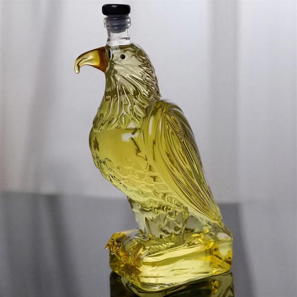 Eagle Sculpted Glass Whiskey Decanter