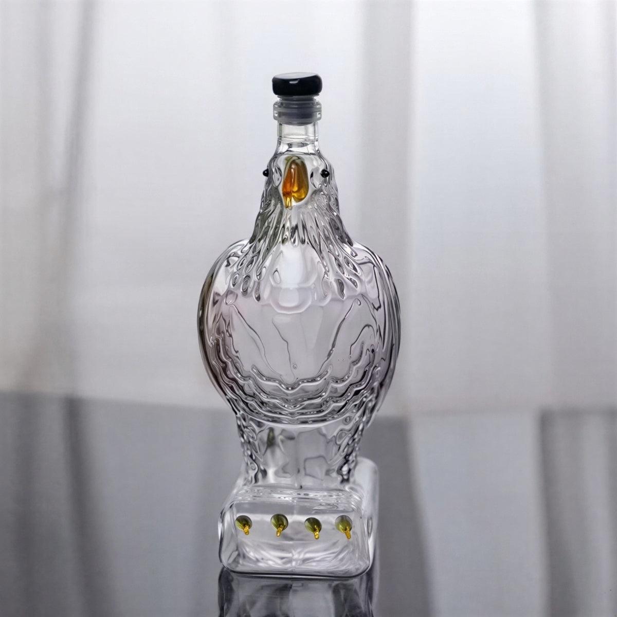 Eagle Sculpted Glass Whiskey Decanter