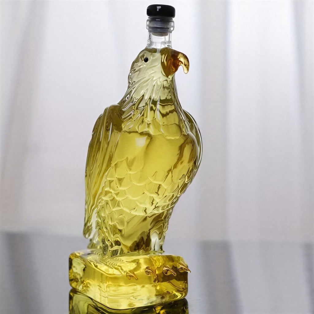 Eagle Sculpted Glass Whiskey Decanter