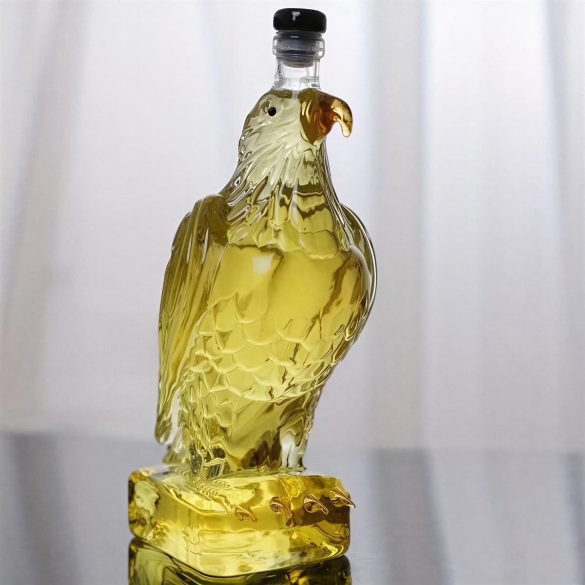 Eagle Sculpted Glass Whiskey Decanter